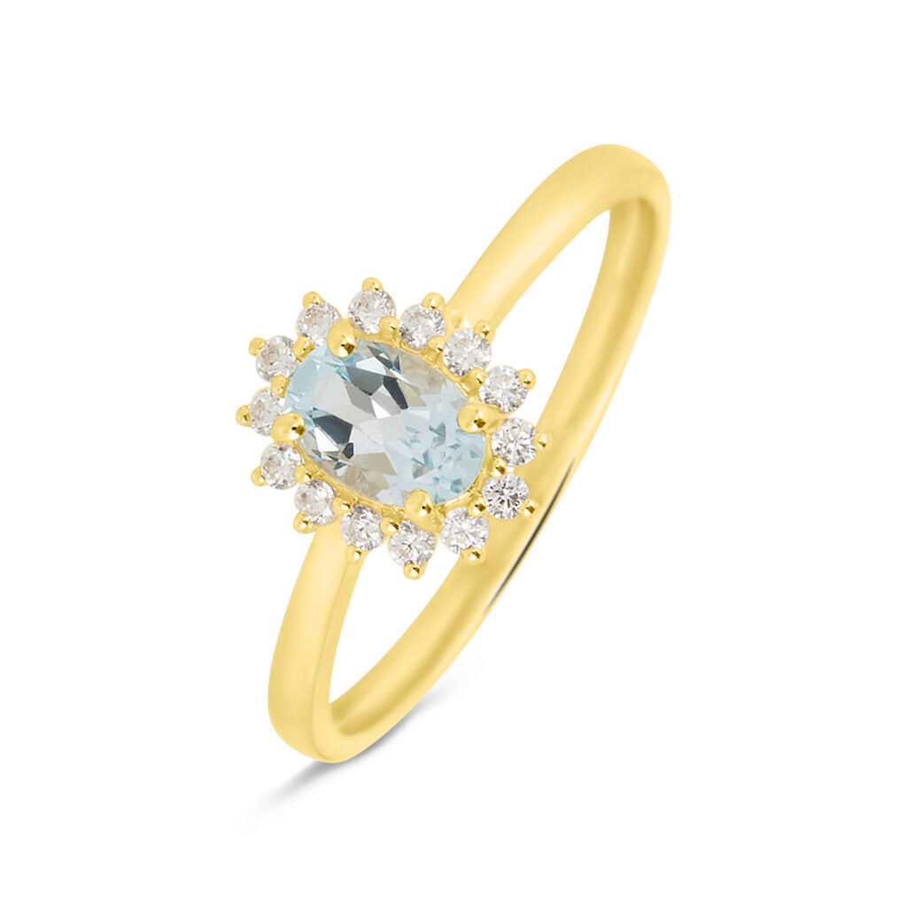 Anello Solitario Amélie Oro Giallo Topazio Cubic Zirconia - Anelli con Pietre Donna | Stroili