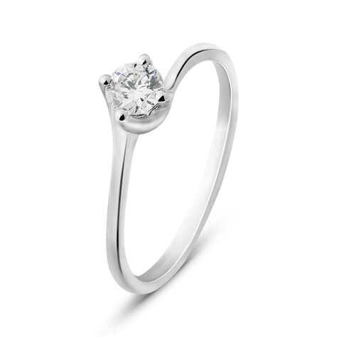Anello Solitario Firmamenti Oro Bianco Diamante - Anelli con Pietre Donna | Stroili