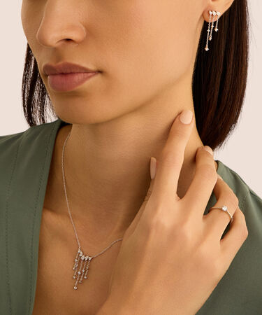 Anello Solitario Silver Elegance Argento Rodiato Cubic Zirconia