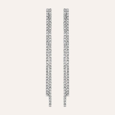 Orecchini Pendenti Tennis Romantic Shine Metallo Cristallo - Orecchini Pendenti Donna | Stroili