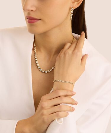 Bracciale Tennis Aura Acciaio Cubic Zirconia