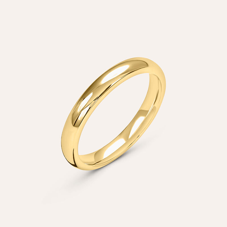 Fede Comoda 3 mm Oro Giallo - Anelli con Incisione Unisex | Stroili