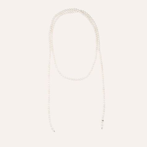 Collana Cravattino Silver Pearls Argento Rodiato Perla sintentica - Collane Donna | Stroili