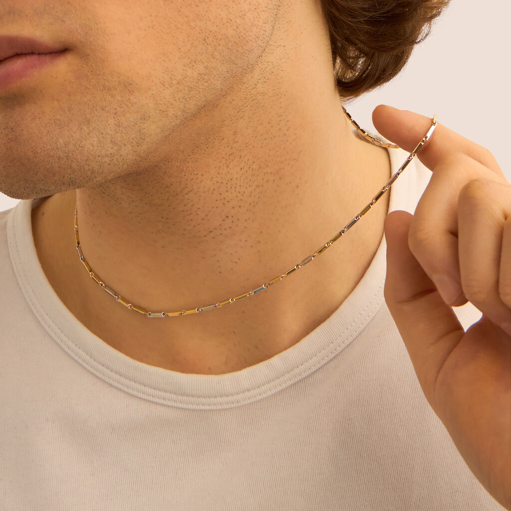 Catena L'homme Or Oro Bicolore - Collane Catena Uomo | Stroili