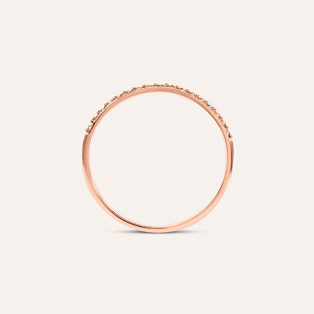 Anello Semi-eternity Sophia Oro Rosa Diamante - Anelli con Pietre Donna | Stroili