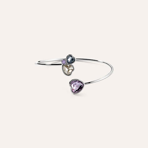 Bangle Violet Ottone Cristallo - Bracciali Rigidi Donna | Stroili