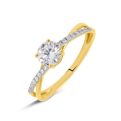 Anello Solitario Claire Oro Giallo Cubic Zirconia - Anelli con Pietre Donna | Stroili