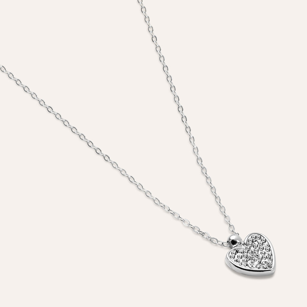 Collana Christelle Oro Bianco Cristallo - Collane Donna | Stroili