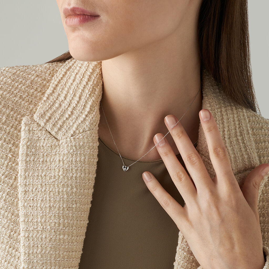 Collana Sophia Oro Bianco Diamante - Collane Donna | Stroili