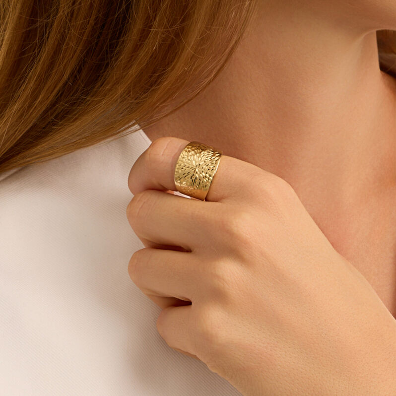 Anello Fascia Isabelle Oro Giallo - Anelli a Fascia Larga Donna | Stroili