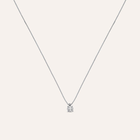 Collana Punto Luce Diamotion Oro Bianco Diamante - Collane Punto Luce Donna | Stroili