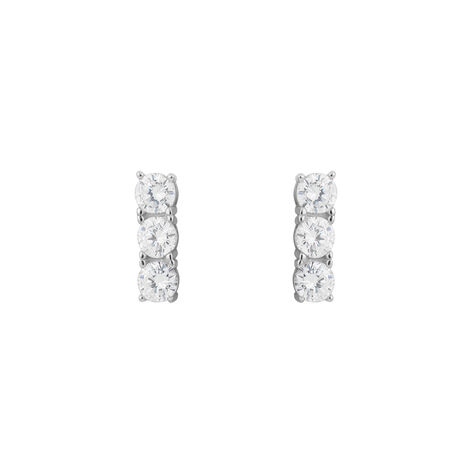 Orecchini Lobo Trilogy Silver Elegance Argento Rodiato Cubic Zirconia - Orecchini a Lobo Donna | Stroili