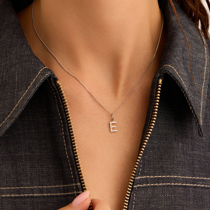Pendente Sophia Oro Bianco Diamante - Ciondoli Donna | Stroili
