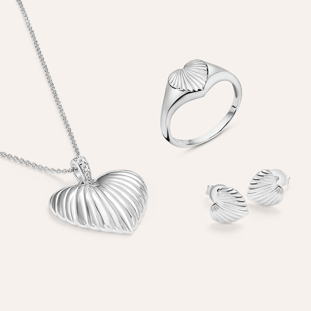 Collana Silver Collection Argento Rodiato Cubic Zirconia