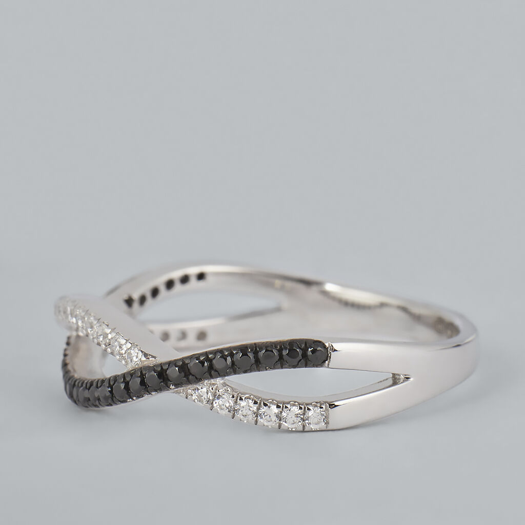 Anello Fantasia Silver Shine Argento Rodiato Cubic Zirconia