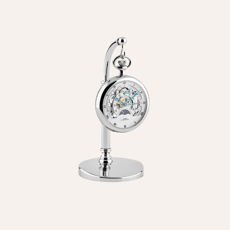 Set Orologio Meccanico da Tasca Capital in Acciaio e Stand in Metallo - Orologi solo Tempo Uomo | Stroili