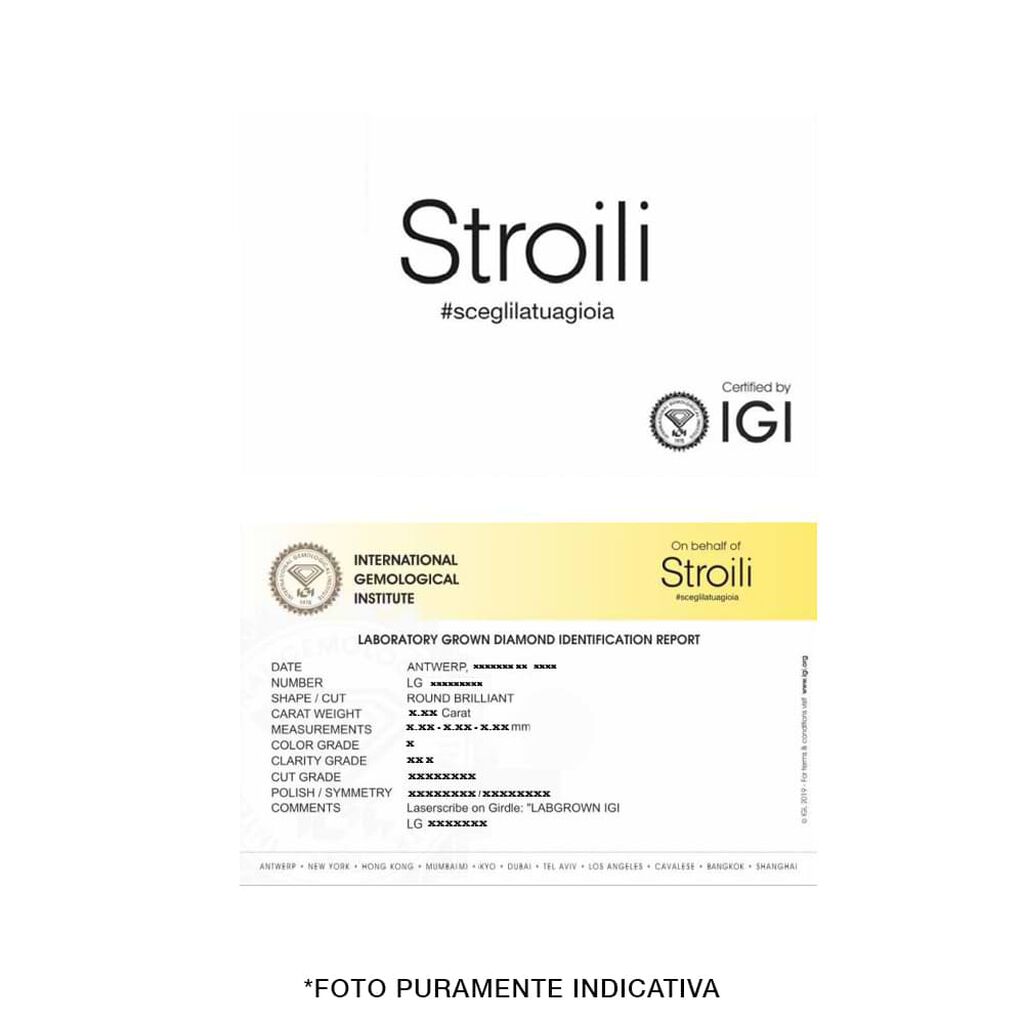 Anello Trilogy Diamade Oro Bianco Diamante Lab-Grown - Anelli con Pietre Donna | Stroili