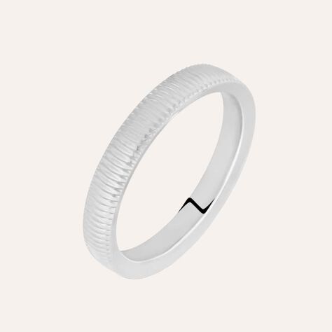 Fede Comoda Leggera Squadrata 3 mm Oro Bianco - Anelli con Incisione Unisex | Stroili