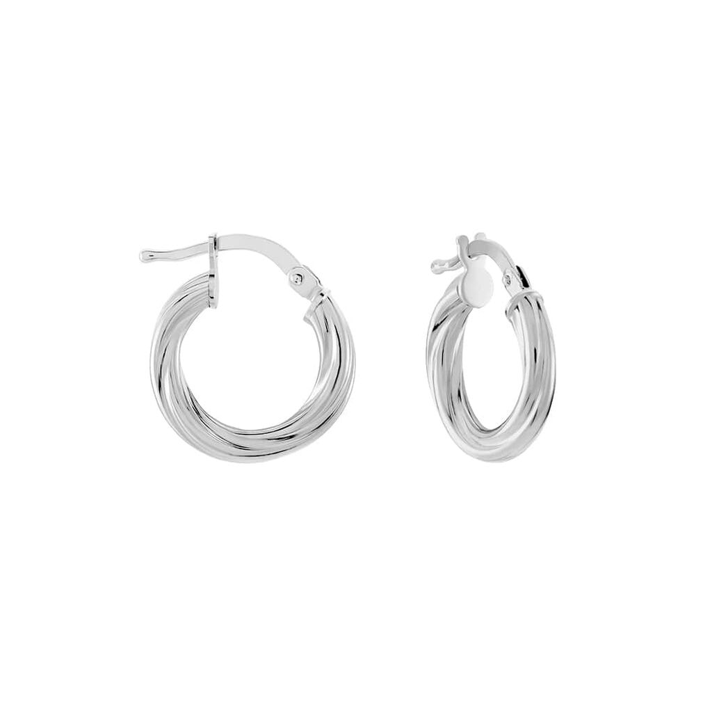 Orecchini A Cerchio Silver Collection Argento Rodiato - Orecchini a Cerchio Donna | Stroili