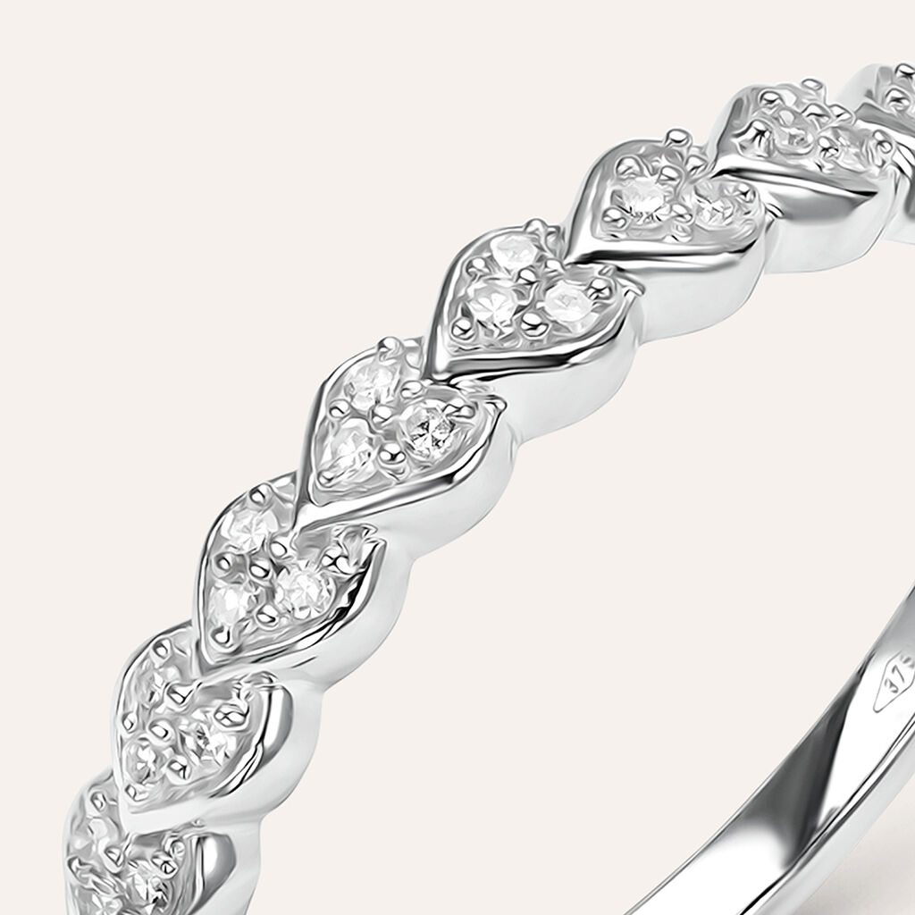 Anello Riviere Sophia Oro Bianco Diamante - Anelli Riviere Donna | Stroili