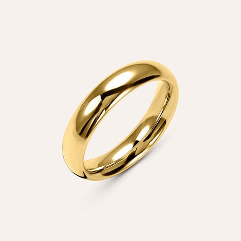 Fede Comoda Leggera 4.5 mm Oro Giallo - Anelli con Incisione Unisex | Stroili