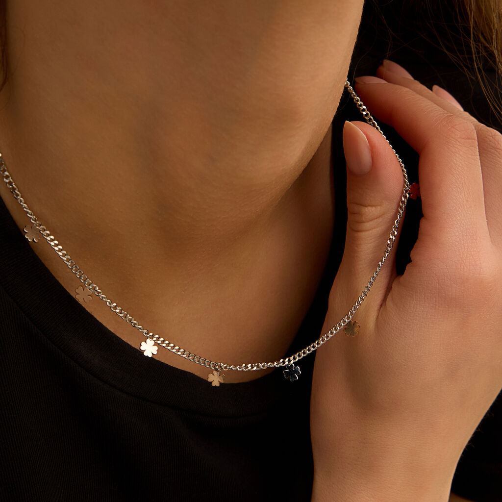 Collana Sunrise Acciaio Bicolore