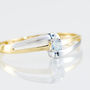 Anello Solitario Am&eacute;lie Oro Bicolore Topazio