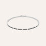 Bracciale Tennis Gentleman Argento Rodiato Cubic Zirconia