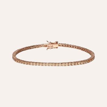 Bracciale Tennis Silver Rainbow Argento Rosa Cubic Zirconia