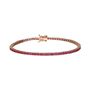 Bracciale Tennis Silver Rainbow Argento Rosa Cubic Zirconia