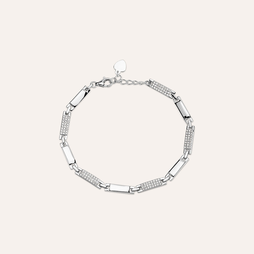 Bracciale Silver Shine Argento Rodiato Cubic Zirconia