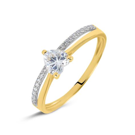 Anello Solitario Claire Oro Giallo Cubic Zirconia - Anelli con Pietre Donna | Stroili