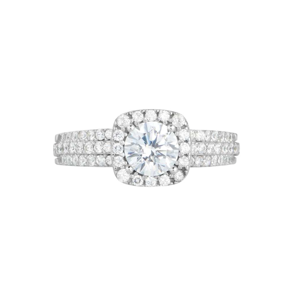 Anello Solitario Claire Oro Bianco Cubic Zirconia - Anelli con Pietre Donna | Stroili