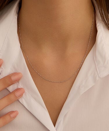 Catenina Po&egrave;me Oro Bianco