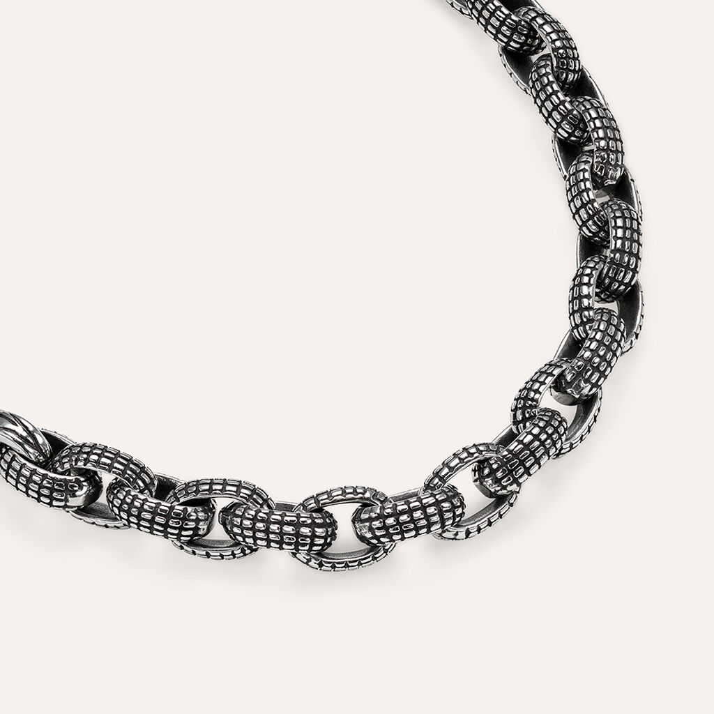 Bracciale Catena Man Code Acciaio Bicolore