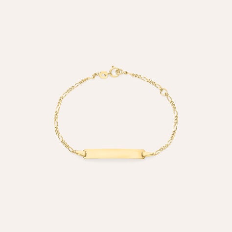 Bracciale Con Targhetta Holy Oro Giallo - Bracciali con Incisione Bambino | Stroili