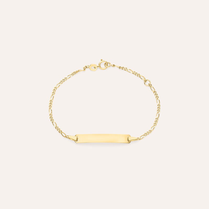 Bracciale Con Targhetta Holy Oro Giallo - Bracciali con Incisione Bambino | Stroili