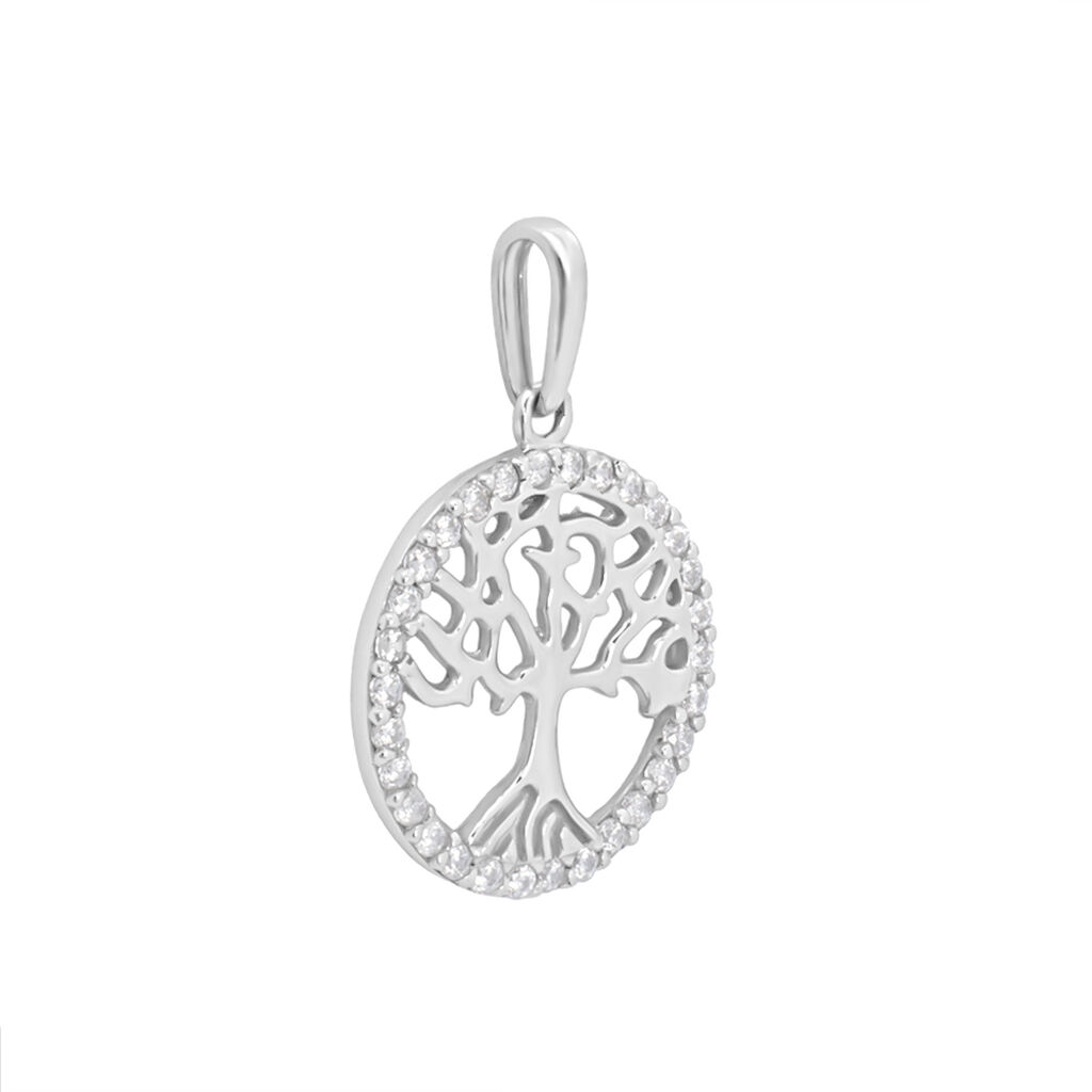 Pendente Poème Oro Bianco Cubic Zirconia - Ciondoli Donna | Stroili