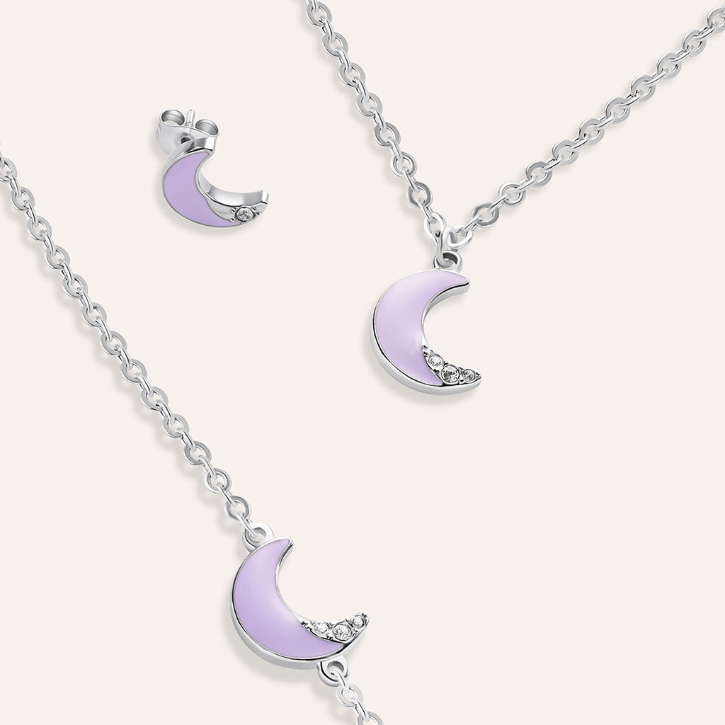 Orecchini Lobo Lady Sweet Acciaio Cristallo