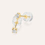 Orecchini Lobo Punto Luce Claire Oro Giallo Cubic Zirconia