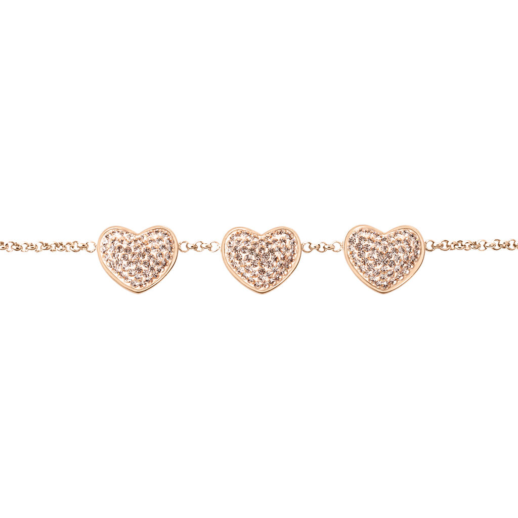 Bracciale Lady Phantasya Acciaio Rosa Cristallo - Bracciali Love Donna | Stroili