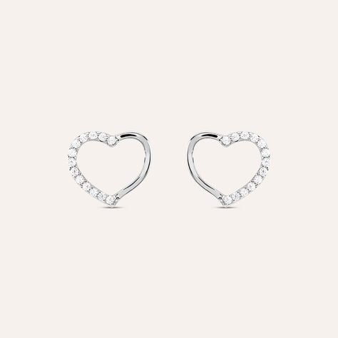 Orecchini Lobo Silver Moments Argento Rodiato Cubic Zirconia - Orecchini a Lobo Donna | Stroili