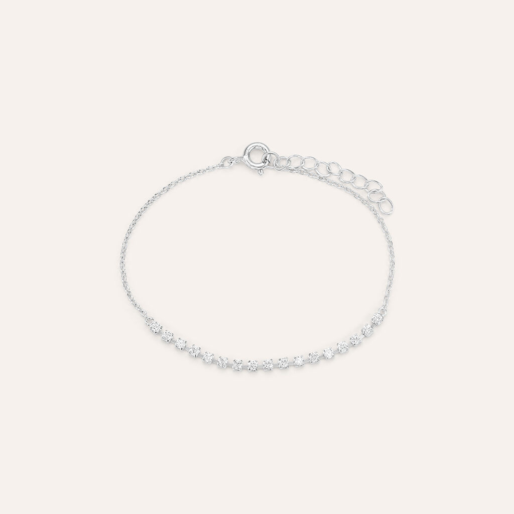 Bracciale Silver Elegance Argento Rodiato Cubic Zirconia