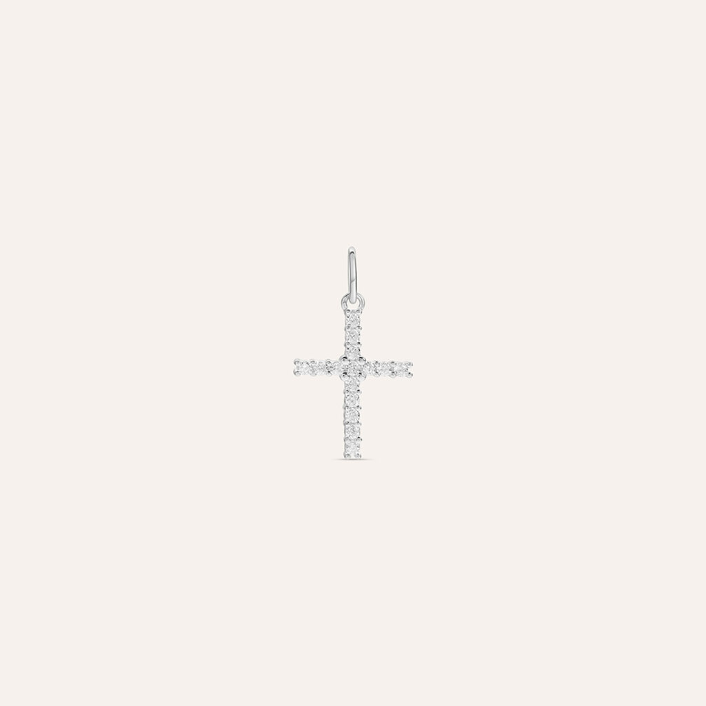 Pendente Holy Oro Bianco Cubic Zirconia - Ciondoli Donna | Stroili