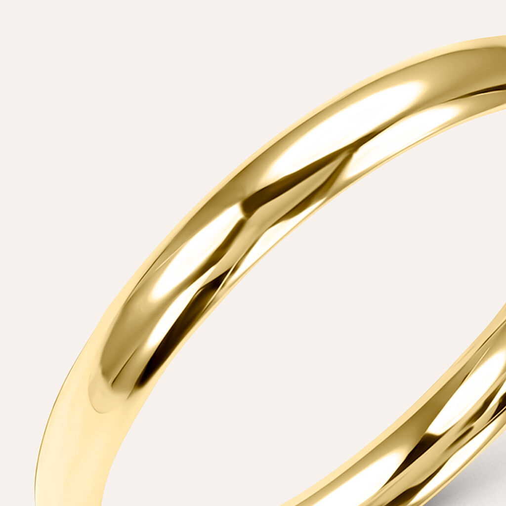 Fede Comoda Leggera 2.5 mm Oro Giallo - Anelli con Incisione Unisex | Stroili