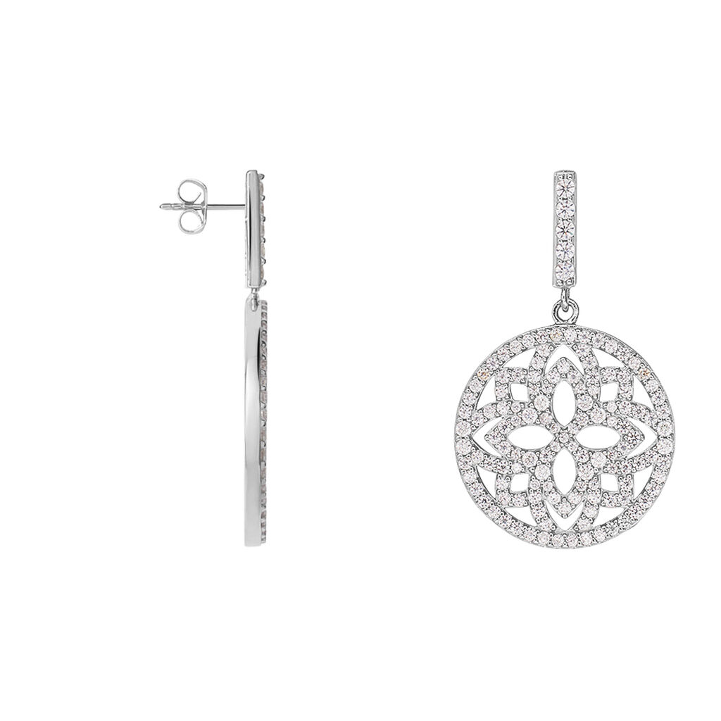 Orecchini Pendenti Silver Shine Argento Rodiato Cubic Zirconia - Orecchini Pendenti Donna | Stroili