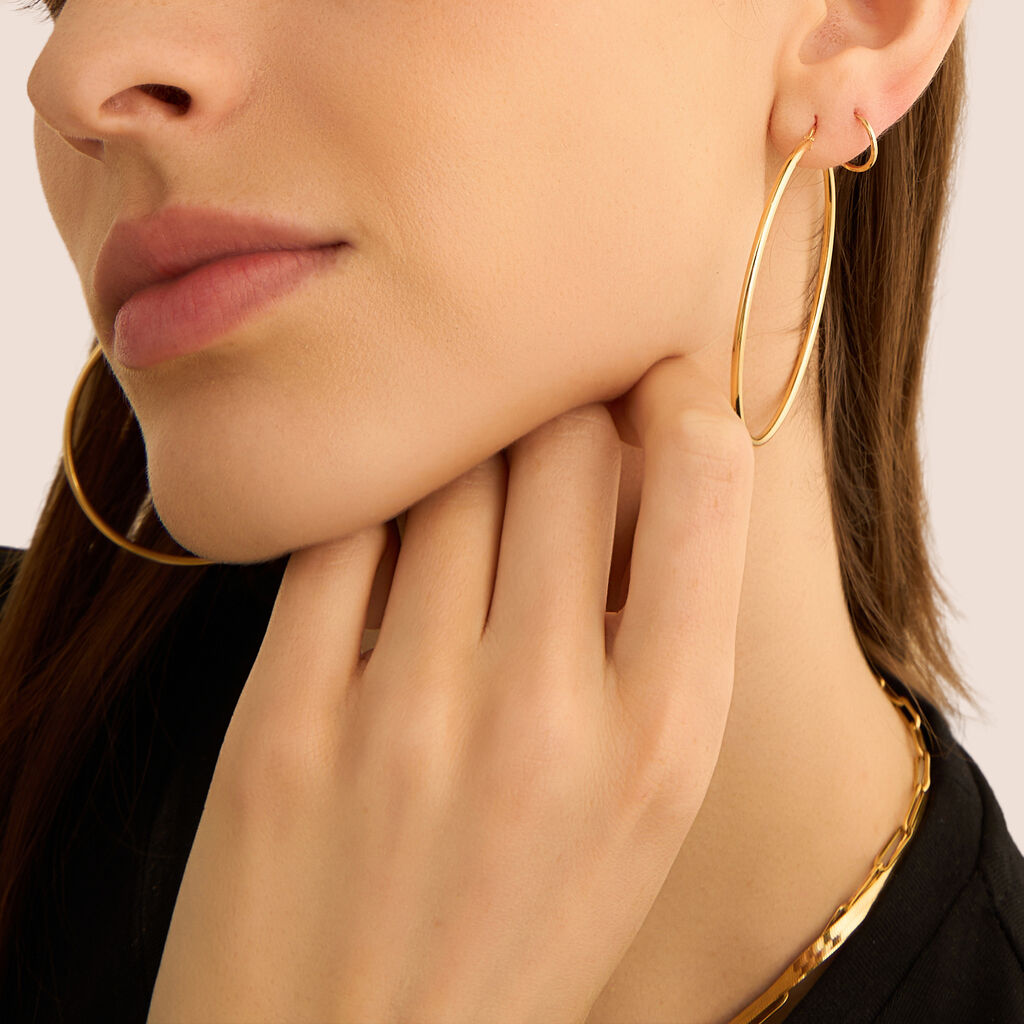 Orecchini A Cerchio Toujours Oro Giallo - Orecchini a Cerchio Donna | Stroili