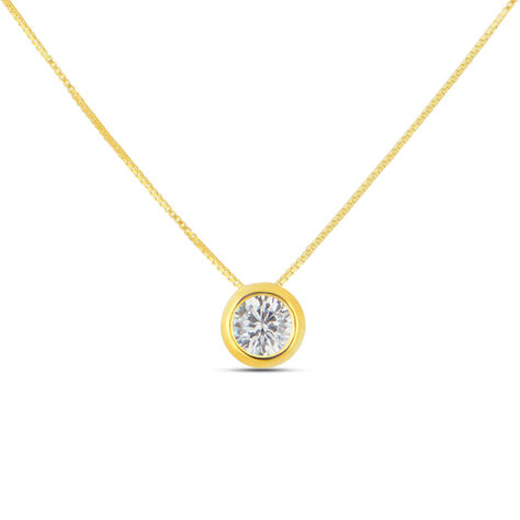 Collana Punto Luce Claire Oro Giallo Cubic Zirconia - Collane Punto Luce Donna | Stroili