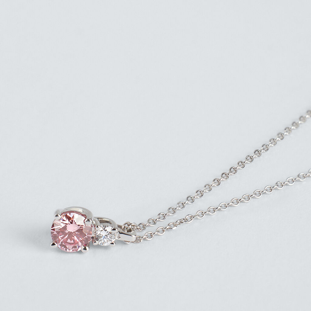 Collana Doppio Punto Luce Diamade Oro Bianco Diamante Lab-Grown - Collane Punto Luce Donna | Stroili