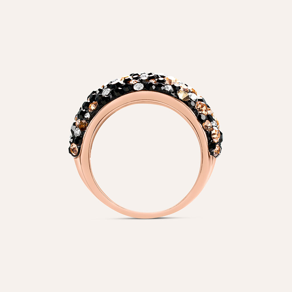 Anello Fascia Lady Phantasya Acciaio Rosa Cristallo - Anelli con Pietre Donna | Stroili
